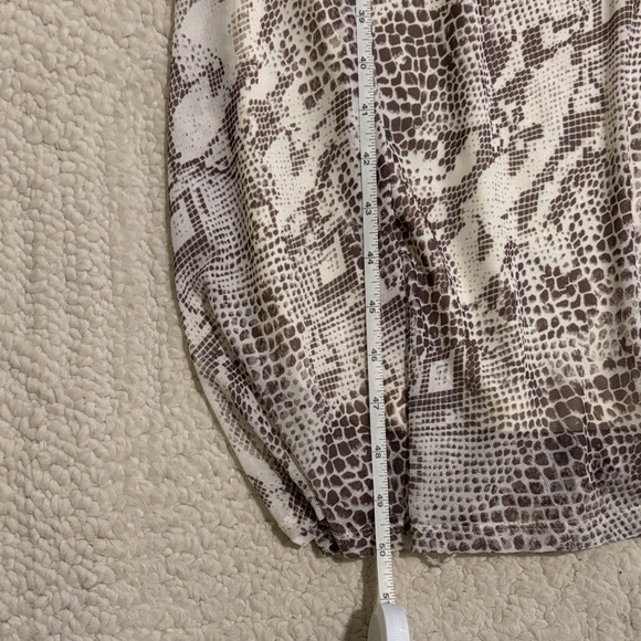 Rachel Zoe Snake Print Long Sleeve Dress - Picture 5 of 6